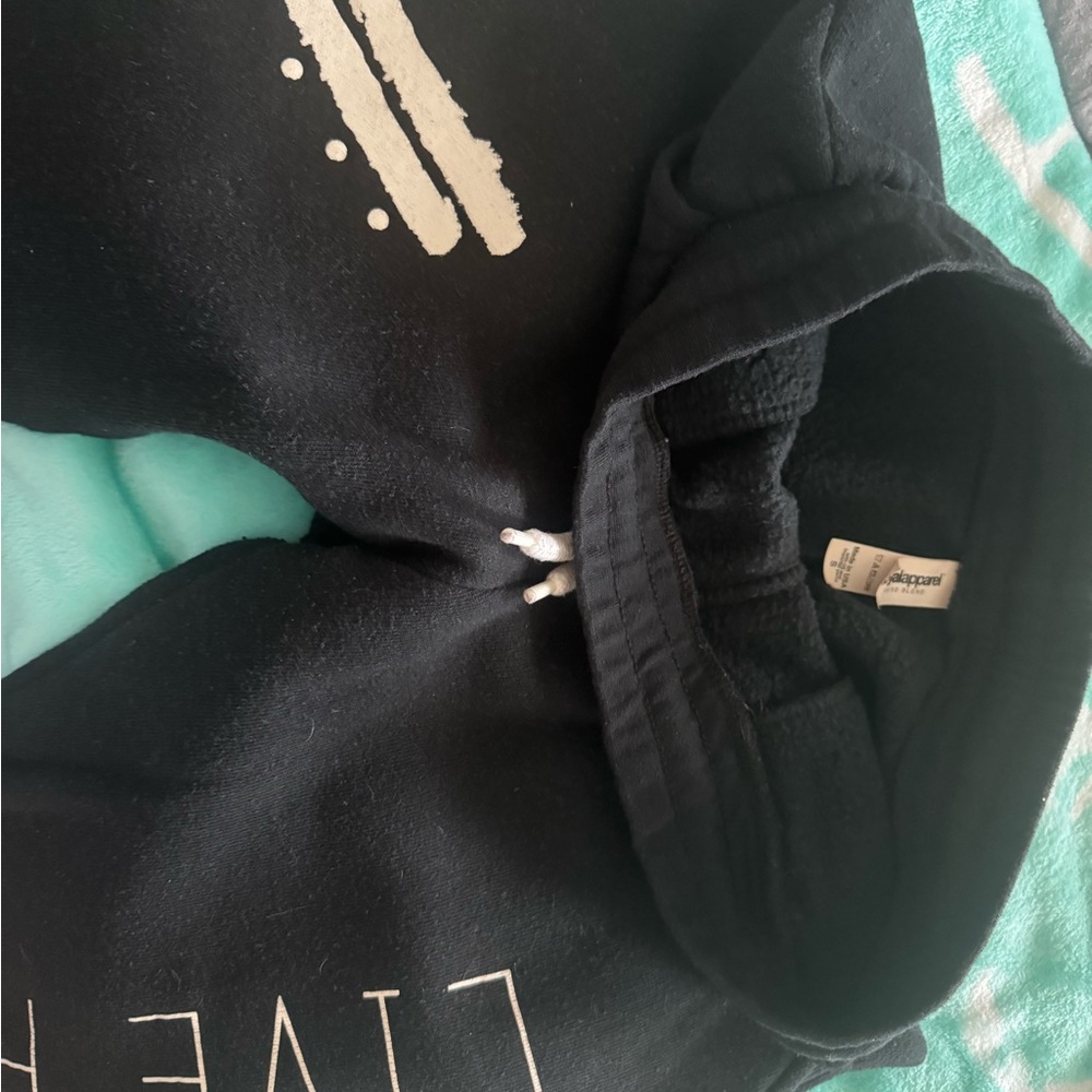 Black Graphic savage swim sweats, vguc, size small, black with white graphic